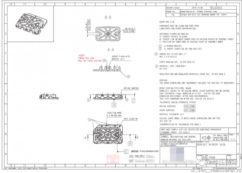 尋鎂合金壓鑄廠，產品為汽車零部件